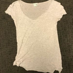 light grey short sleeve shirt